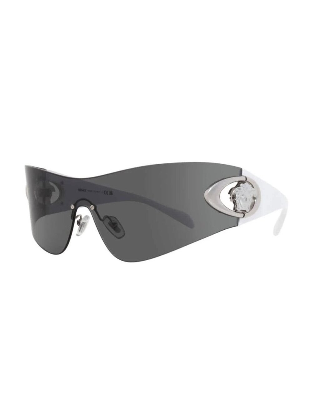 Versace Dark Grey Shield Men's Sunglasses VE2280 100087 42 VE2280 100087 42